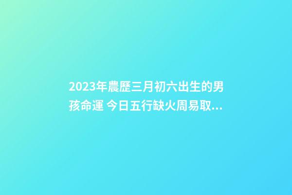 2023年農歷三月初六出生的男孩命運 今日五行缺火周易取名